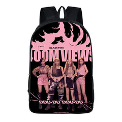 Pink Teenagers Girls Backpack Children Travel Backbag Headphone Port
