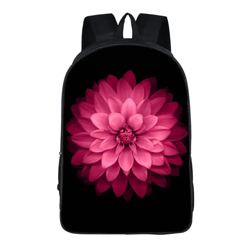 Pink Teenagers Girls Backpack Children Travel Backbag Headphone Port