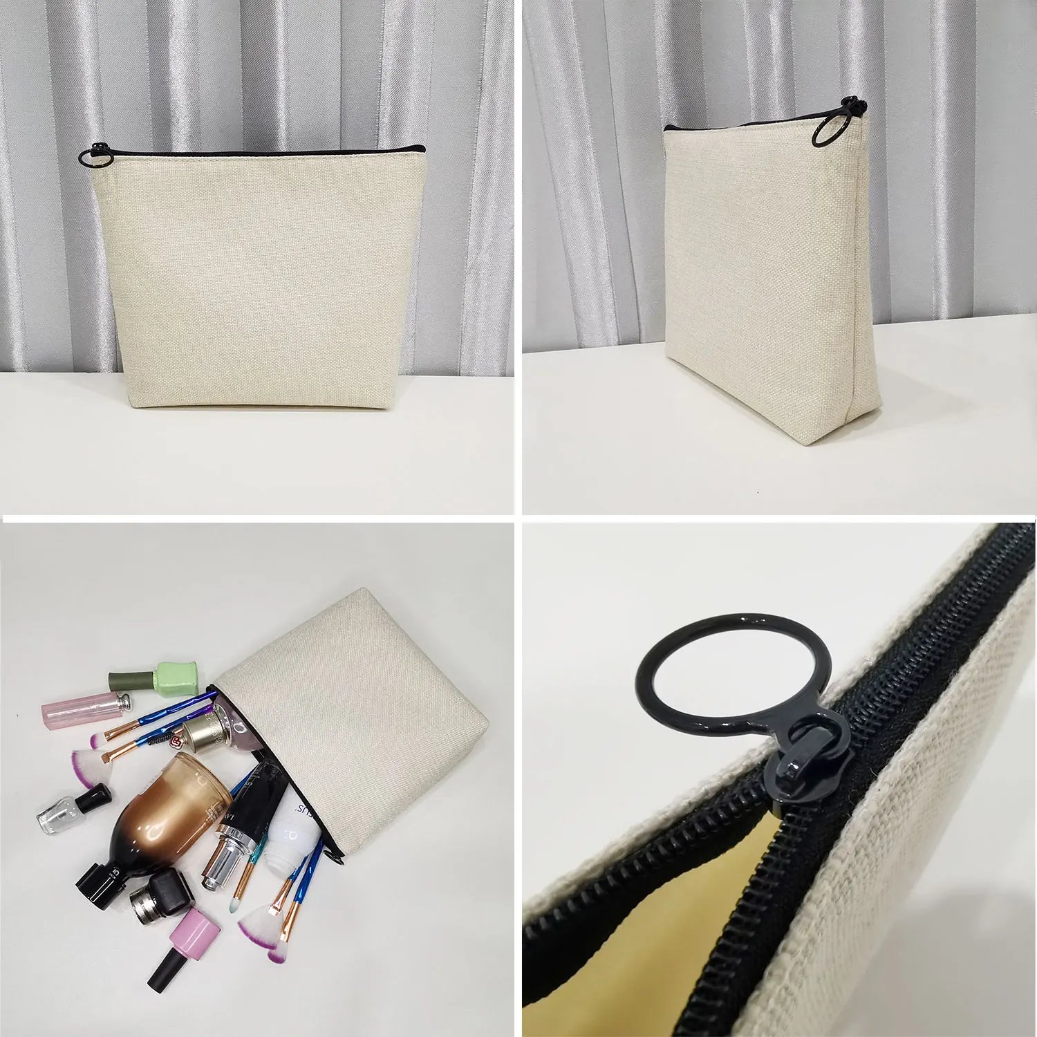 Chinese Style Makeup Bag Floral Print Toiletry Organizer Gift