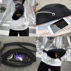 Waist Pack Bags Women Fanny Packs Letter Print Casual Chest Bags Man Belt Pouch