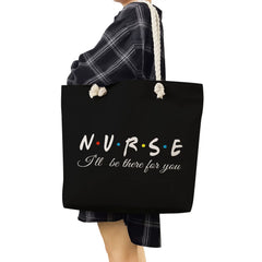Customizable Nurse Print Eco Shopping Bags Women Shoulder Bags