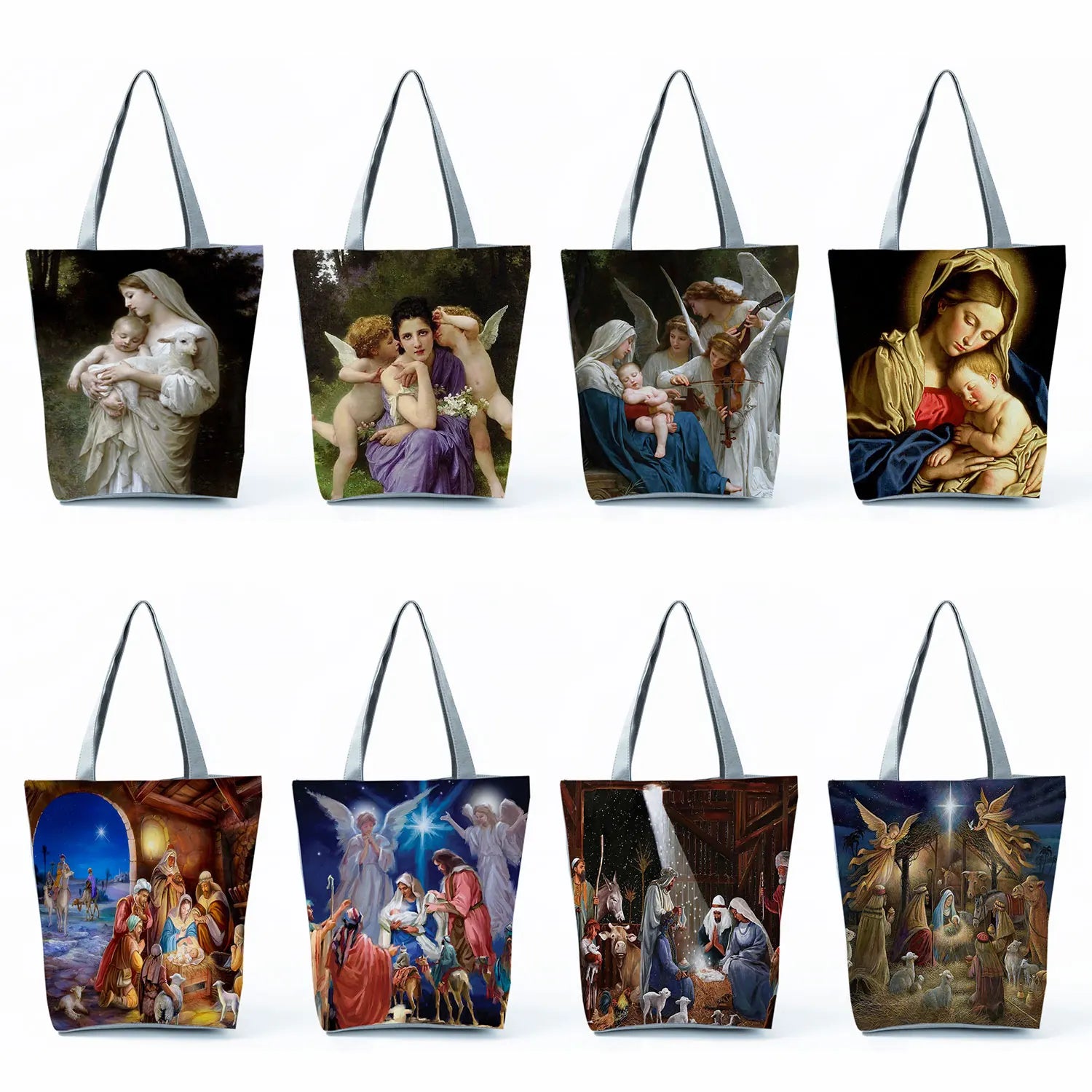 Customizable Sacred Saintess Print Handbag for Women & Baby