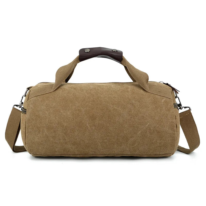 Canvas Casual Travel Bucket Bag- Retro Shoulder Bag