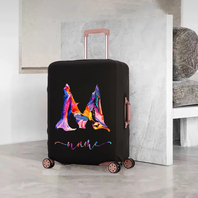 Colorful Letter Luggage Cover for 18-32 Travel Accessories