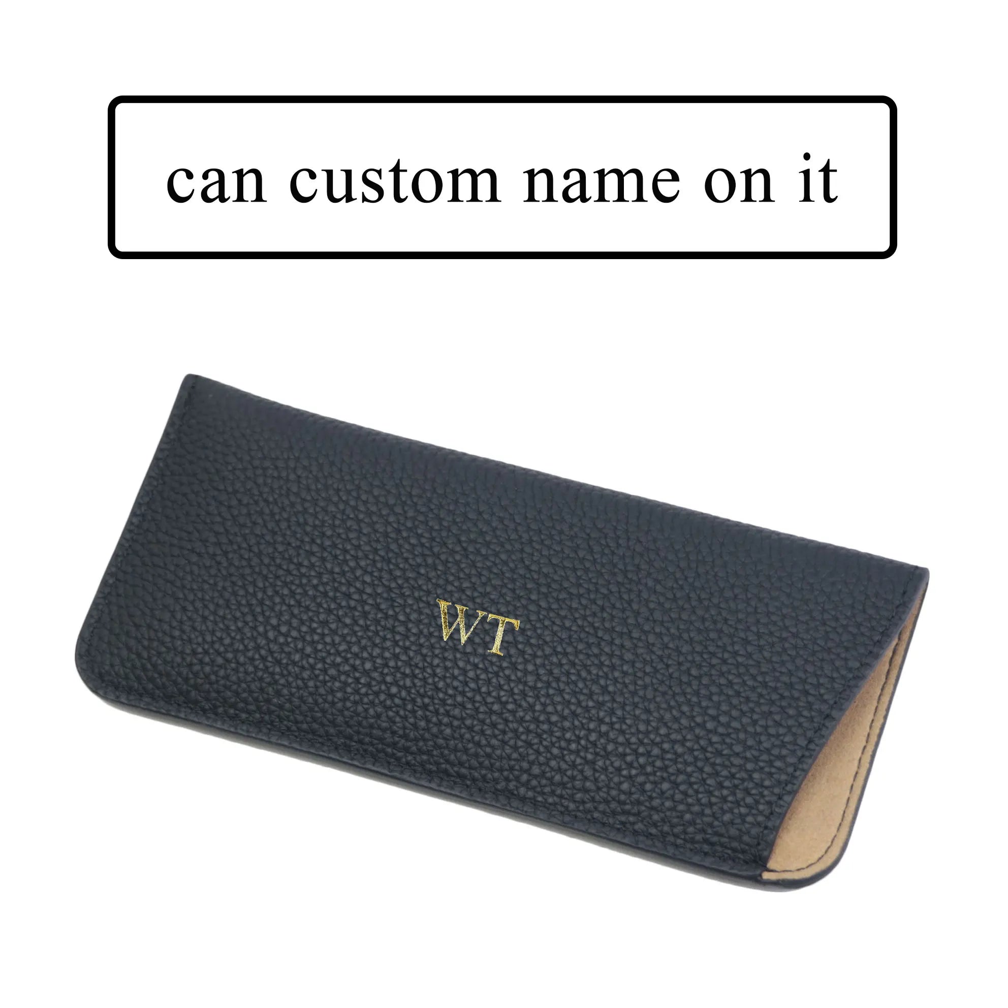Leather Glasses Storage Bag Soft Myopia Sunglasses Men Women Cover