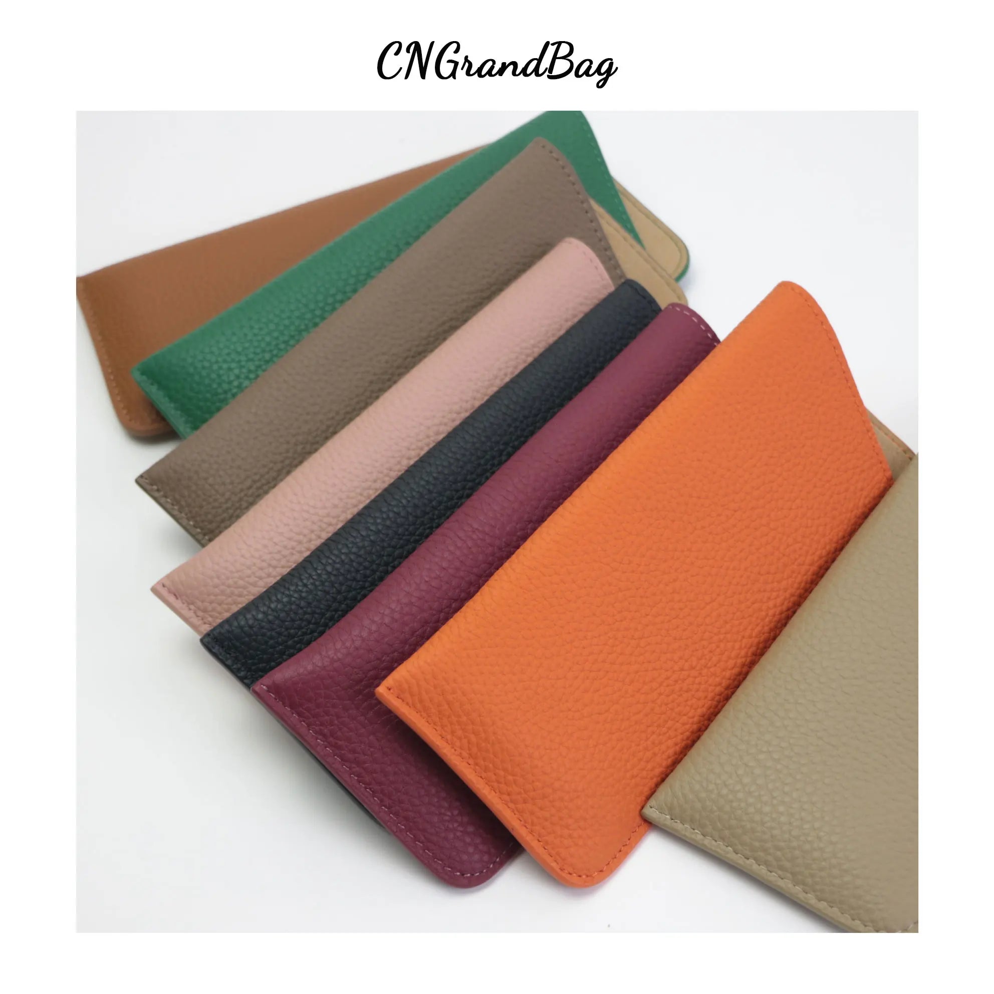 Leather Glasses Storage Bag Soft Myopia Sunglasses Men Women Cover