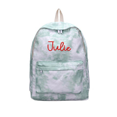 Personalized Name Embroidery School Bag Large Capacity Student Backpack