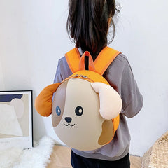 3D Animal Kids Backpack Adjustable Shoulder Strap Double Zipper Bag Kindergarten