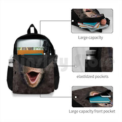 Happy Chimp-Monkey Face Gift Outdoor Hiking Backpack