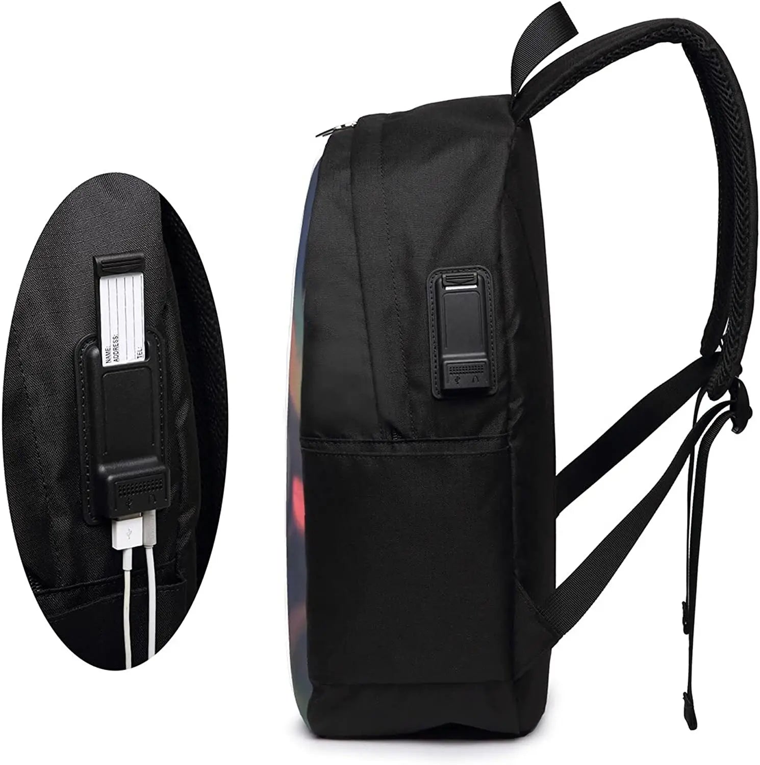 Axolotls Fish Travel Laptop Backpack with USB Charging