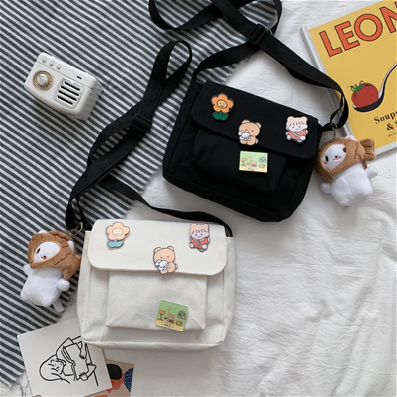 Canvas Small Bag Female Harajuku Diagonal Bag Student Girl