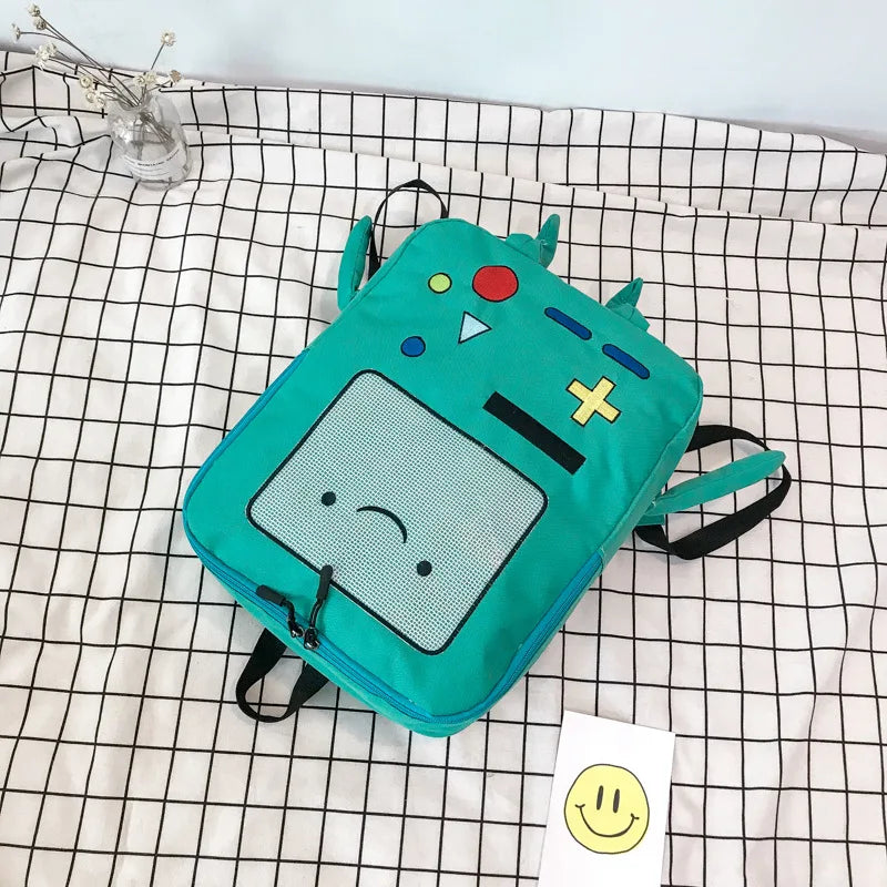 Funny Robot School Bag Game Console Back Packs Large Capacity Travel Bags