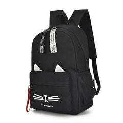 Cat Ears School Bags for Teenage Girls Nylon Backpack Schoolbag