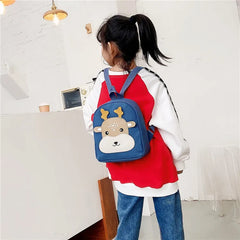 Cartoon Deer Kids Backpack Lovely Boys Girls Small Bag Baby Kindergarten School