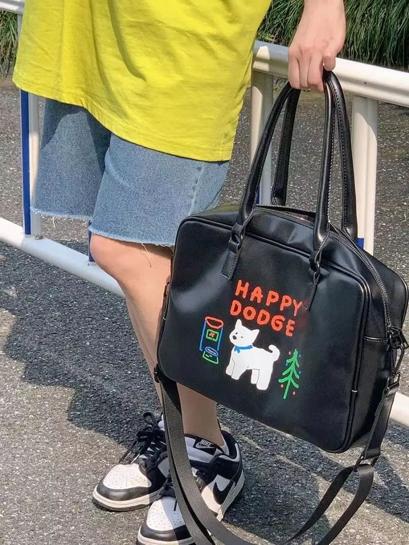 Happy Puppy Waterproof Shoulder Bag Women's Tote Bag