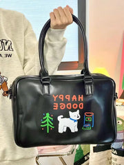 Happy Puppy Waterproof Shoulder Bag Women's Tote Bag
