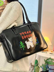 Happy Puppy Waterproof Shoulder Bag Women's Tote Bag