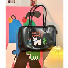 Happy Puppy Waterproof Shoulder Bag Women's Tote Bag