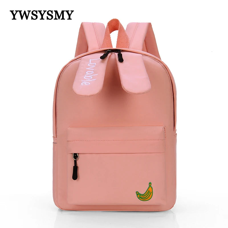 Cartoon Rabbit Backpack Girls School Bag Kindergarten Kids Waterproof