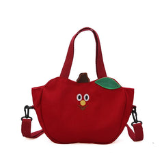 Fruit Banana Embroidered Canvas Ladies Crossbody Messenger Bag