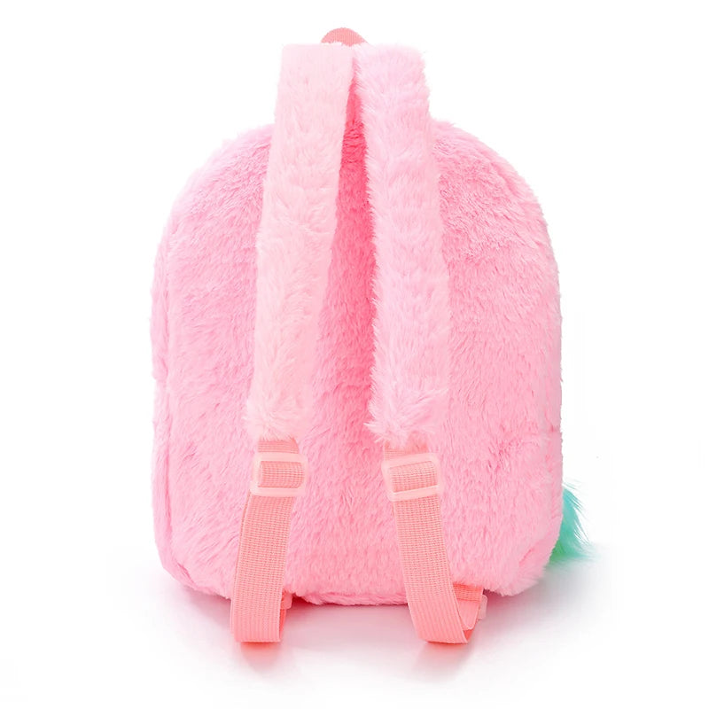Unicorn Kids School Bags Girls Soft Pink Bags Kindergarten Travel Backpack