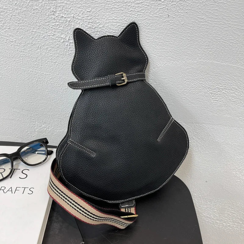 Cat Bag Handbag For Women Personality Irregular Crossbody Chest Bag