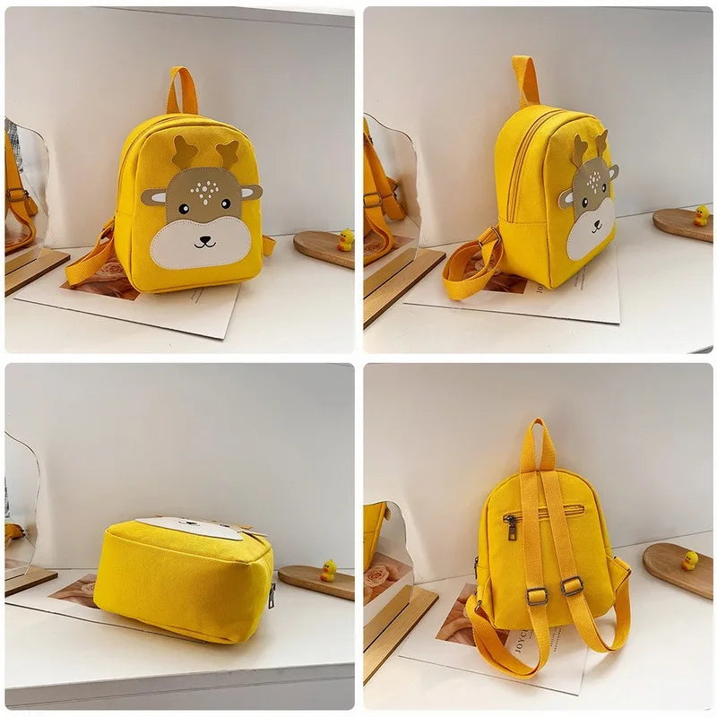 3D Cartoon Animal Plush Kids Backpack Kindergarten Boys Girls Schoolbags