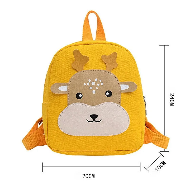 3D Cartoon Animal Plush Kids Backpack Kindergarten Boys Girls Schoolbags