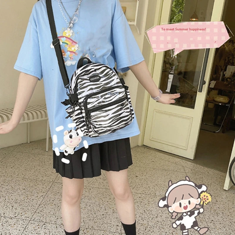 Cow Backpack with Pendants - Small Daypack