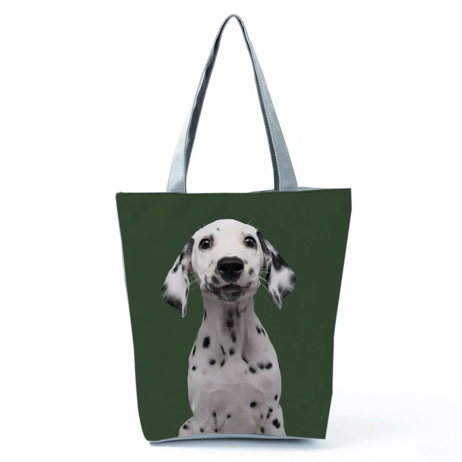 Animal Print Dog Handbag Shoulder Bag Casual Tote Travel Portable Shopper Bags