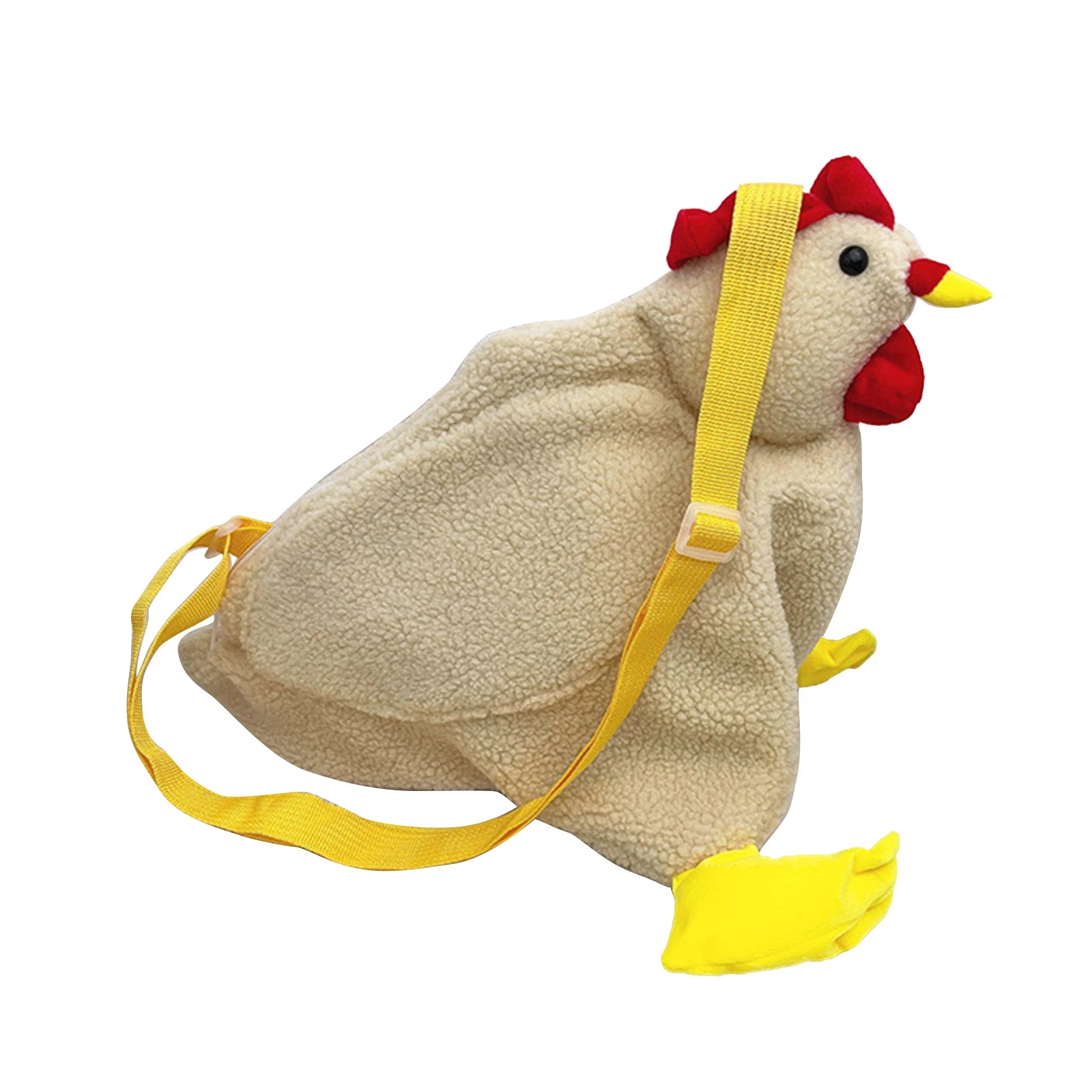 Plush Cock Shaped Wild Crossbody Handbag for Women