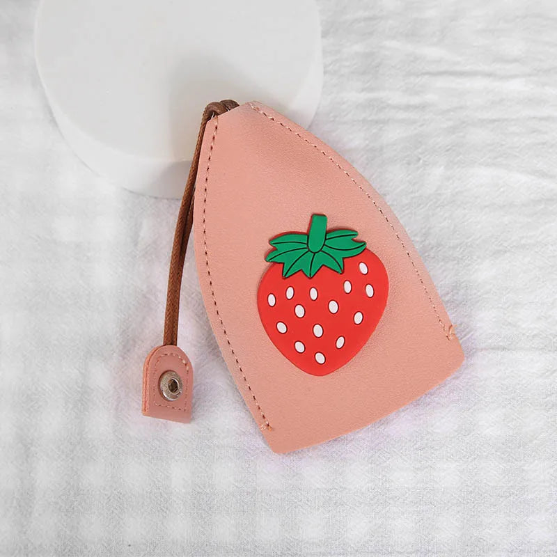 Fruits Unisex PU Leather Key Bag Car Key Holder Case