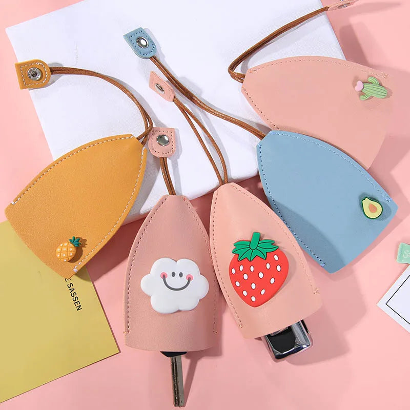 Fruits Unisex PU Leather Key Bag Car Key Holder Case