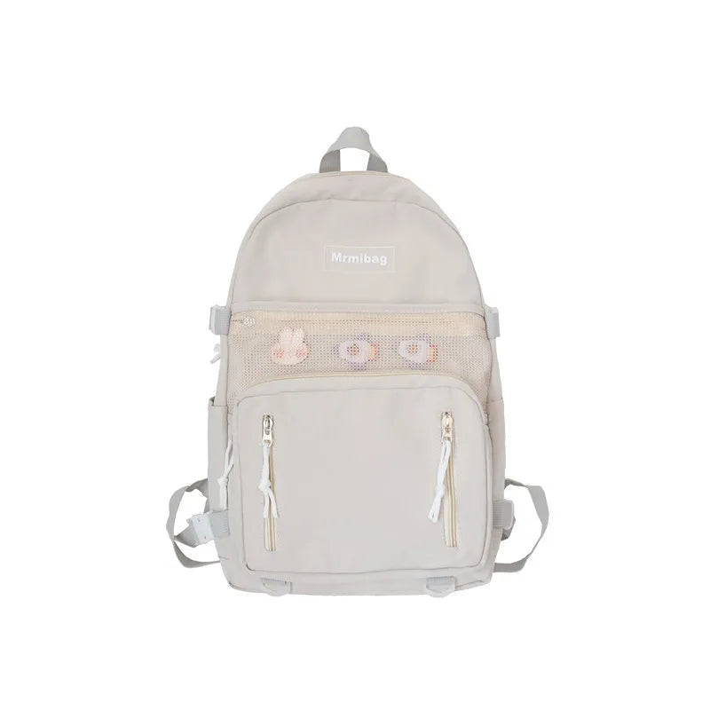 Waterproof Nylon Women Backpack Female Schoolbag College