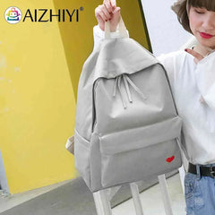 Heart Women Backpack Teenager Girl Travel Shoulder Bag School Rucksack Embroider
