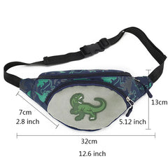 Anime Dinosaur Waist Bag Kids Fanny Pack