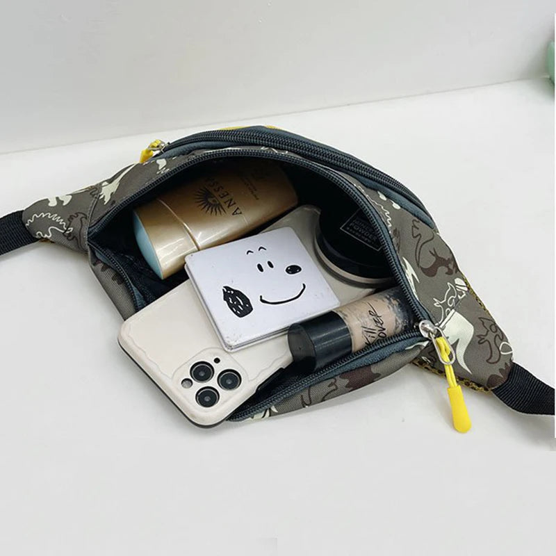 Anime Dinosaur Waist Bag Kids Fanny Pack