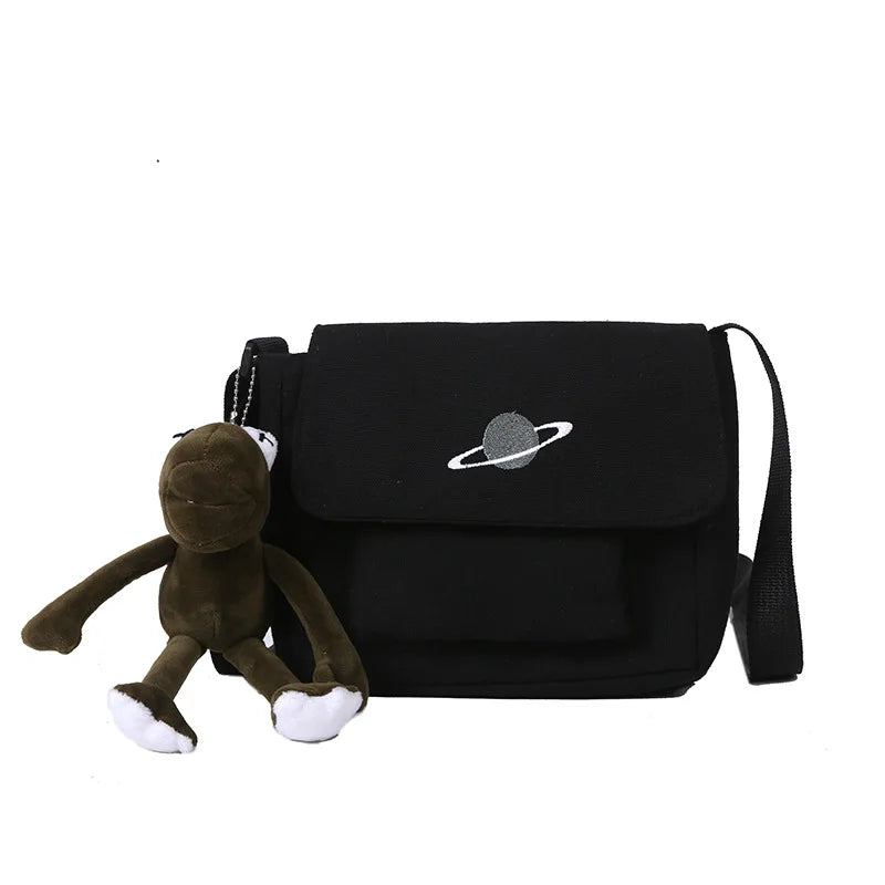 Japanese Style Messenger Bag Planet Tooling Art Student Shoulder Bag