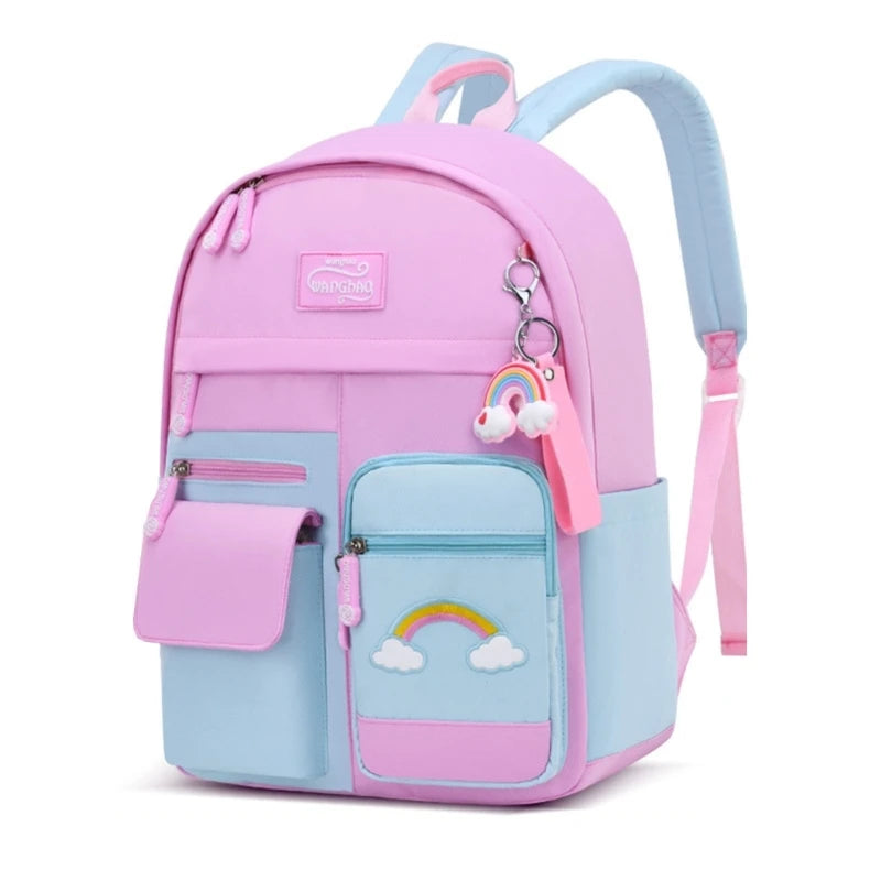 Nylon Backpack Anti-theft Student Daypack Preschool Girl School Bag