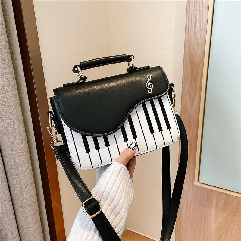 Piano Pattern PU Leather Ladies Shoulder Bag