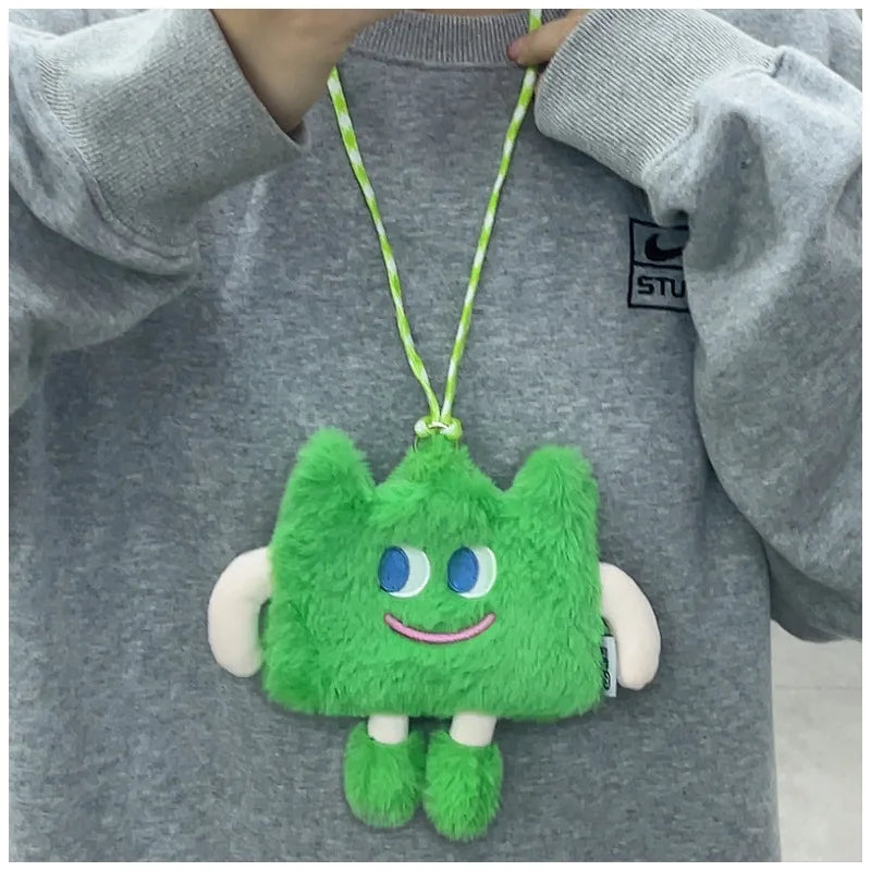 Plush Messenger Bag Women Expression Shoulder Messenger Hanging Neck Bag
