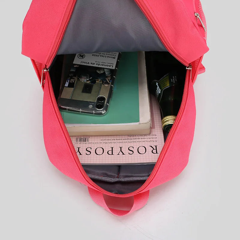 Flower Schoolbag For Kids Lightweight Backpack