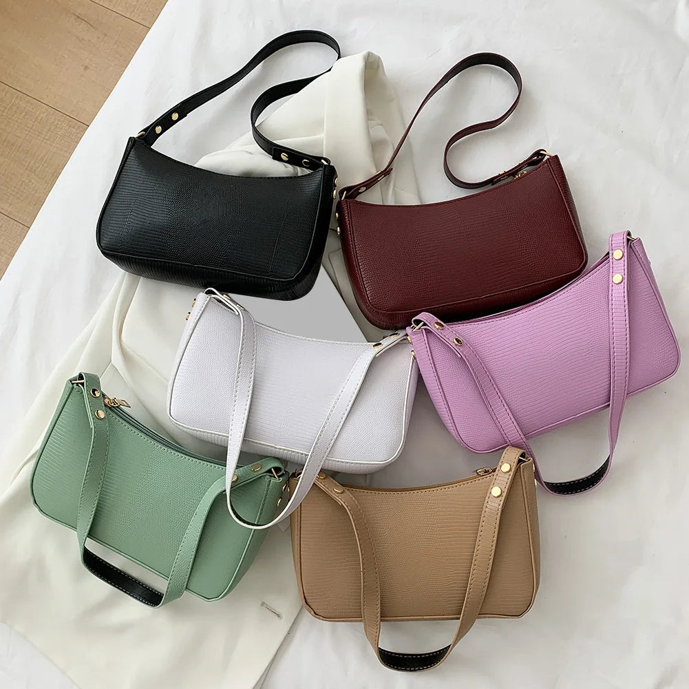 Women's Summer Small Shoulder Bag PU Leather Tote