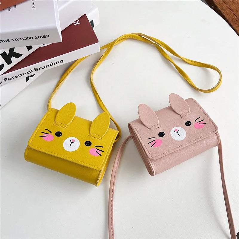 Rabbit Girls Crossbody Bag Small Coin Purse Handbag Children's Accessories