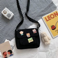 Small Canvas Crossbody Bag for Women Girls, Shoulder Handbag