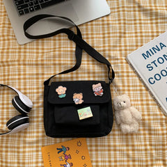 Small Canvas Crossbody Bag for Women Girls, Shoulder Handbag