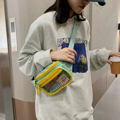 Nylon Shoulder Bag Phone Purse for Women Chest Bag
