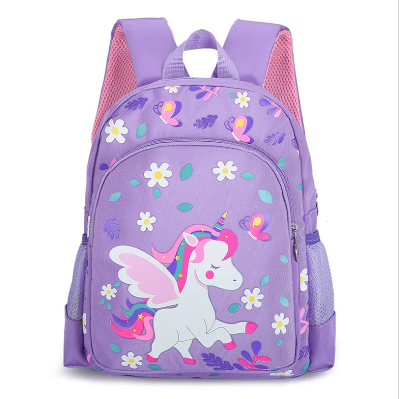 Unicorn Printed Backpack Children Primary School Bag Kids Cartoon Sequin