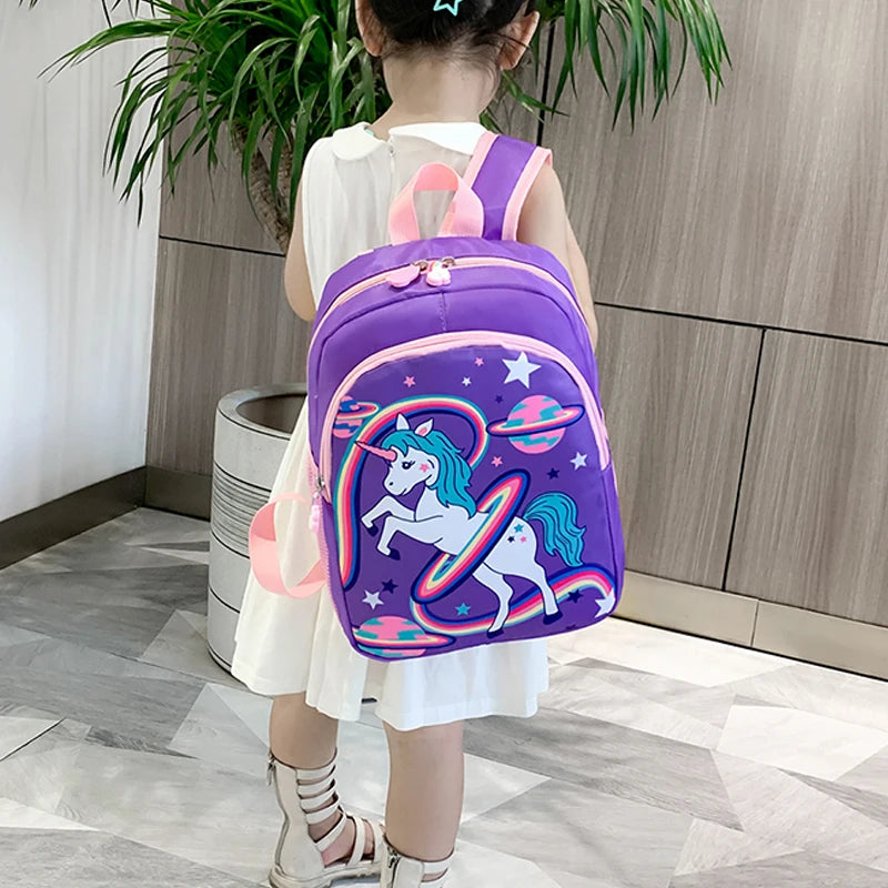 Unicorn School Backpack for Girls Large Capacity Primary School Backpacks