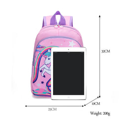 Unicorn School Backpack for Girls Large Capacity Primary School Backpacks